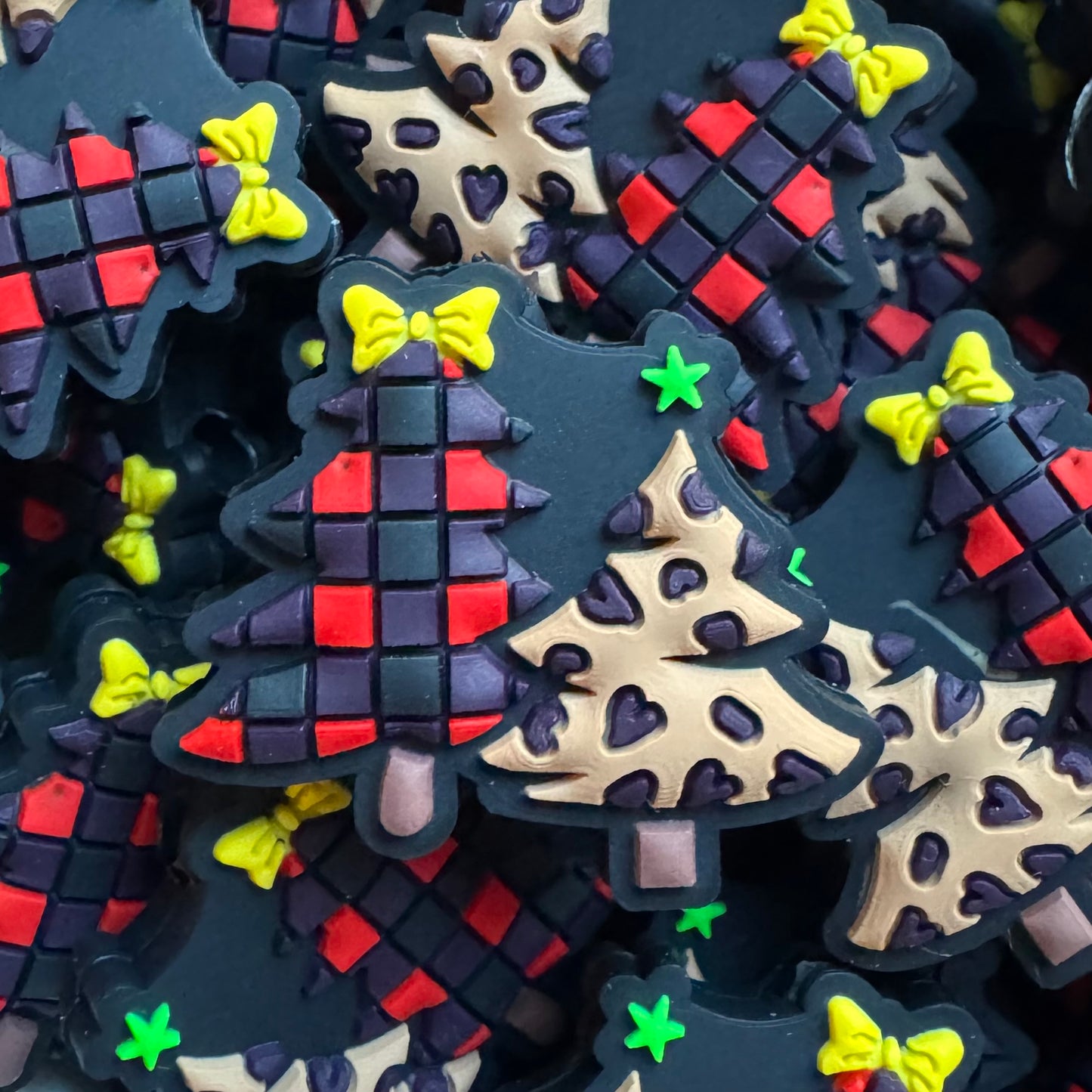 Plaid/Leopard Xmas Trees