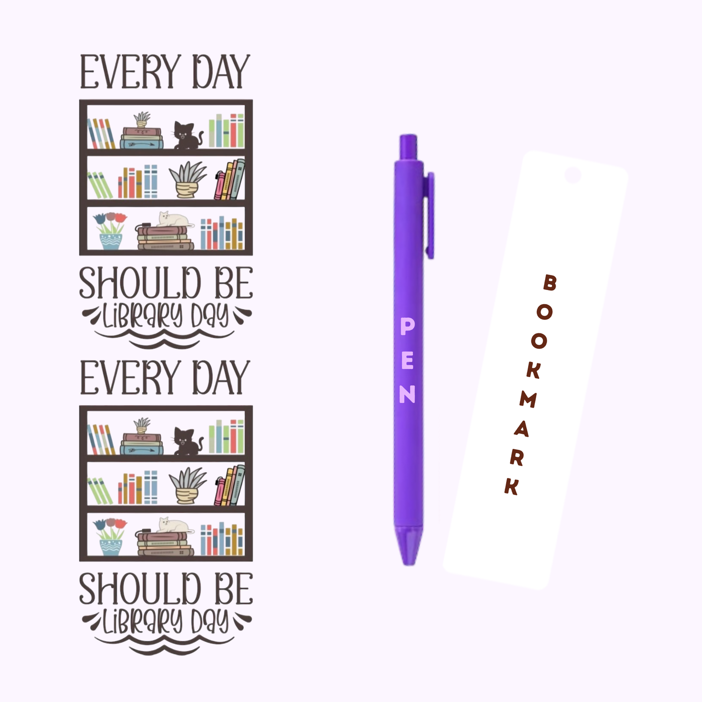 Everyday Library Day Pen/Bookmark Wrap #2