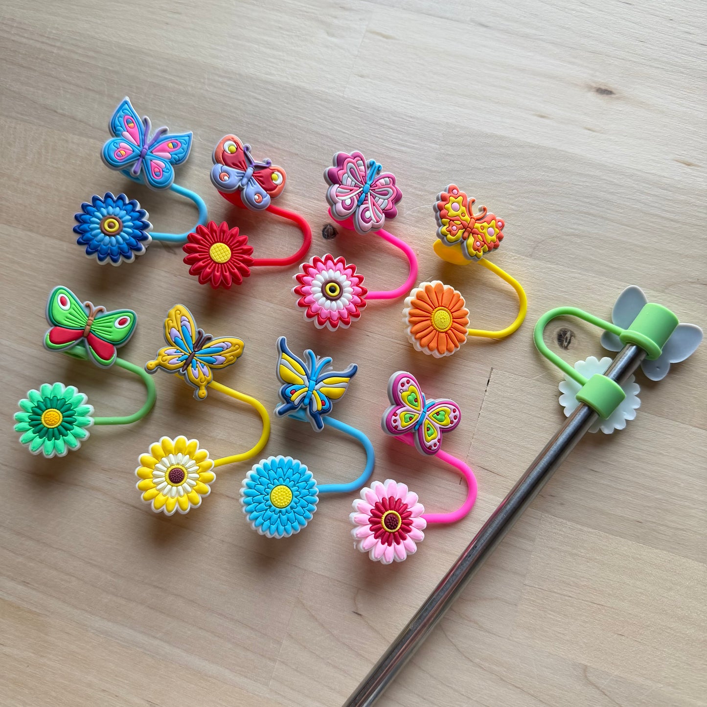 Straw Toppers Mixed 8pk