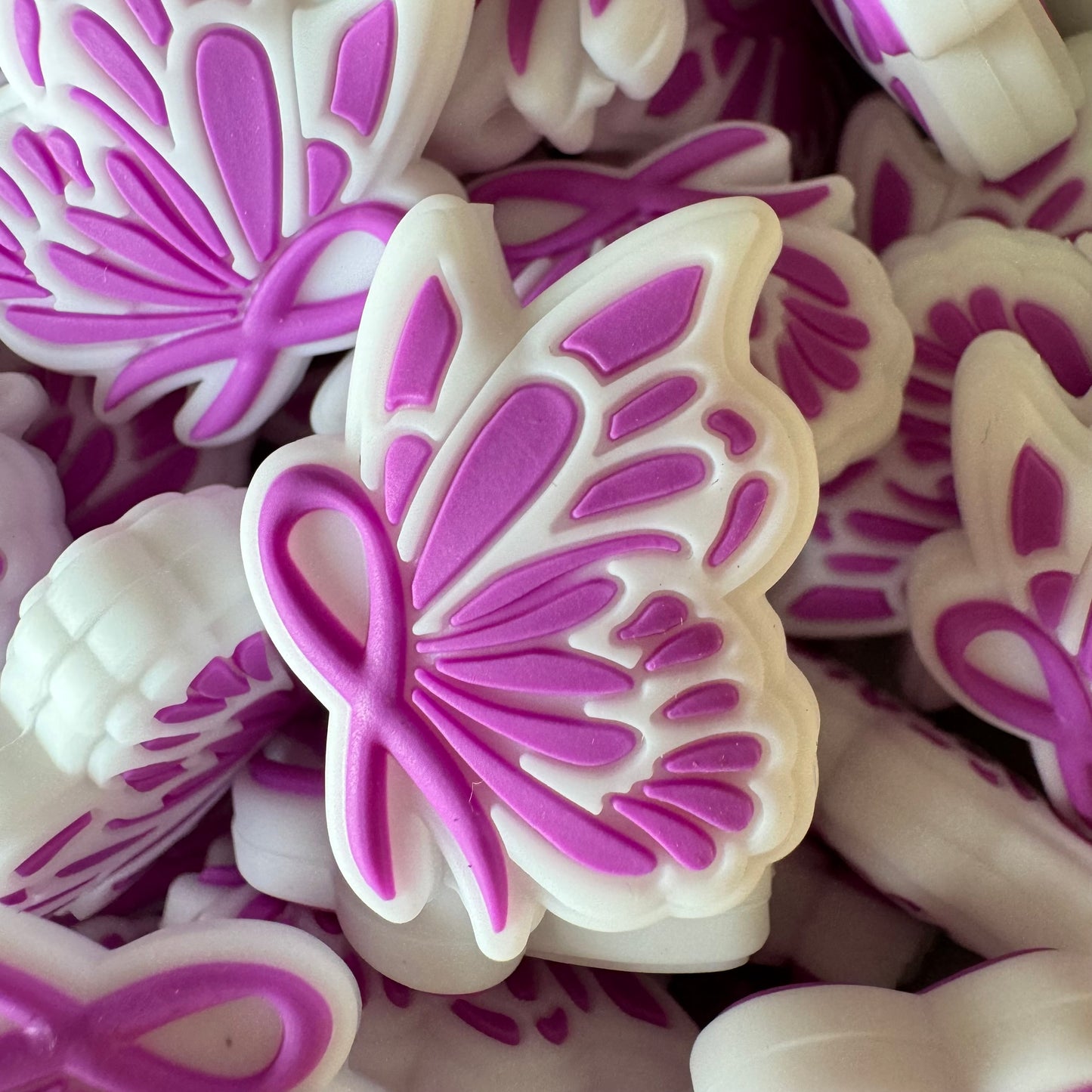 Purple Ribbon Awareness Butterfly
