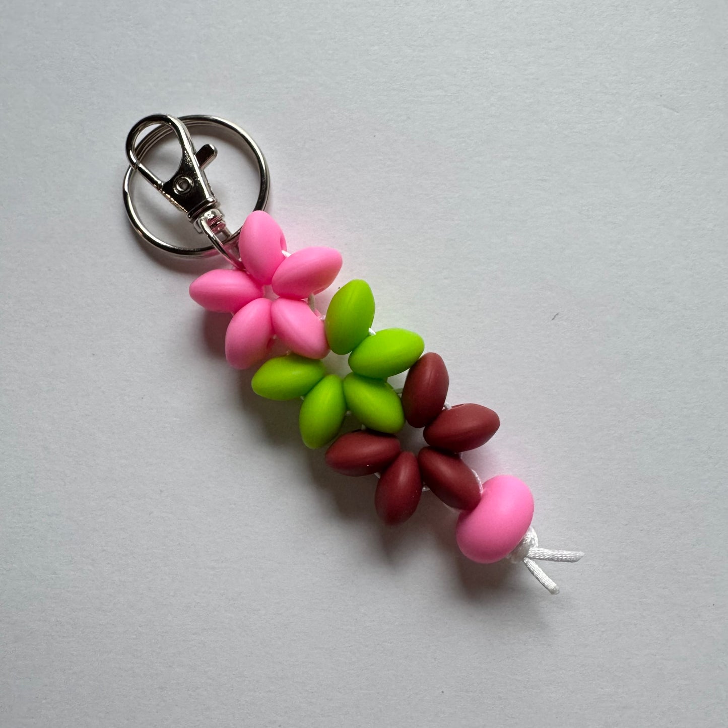 Beaded Flower Keychains
