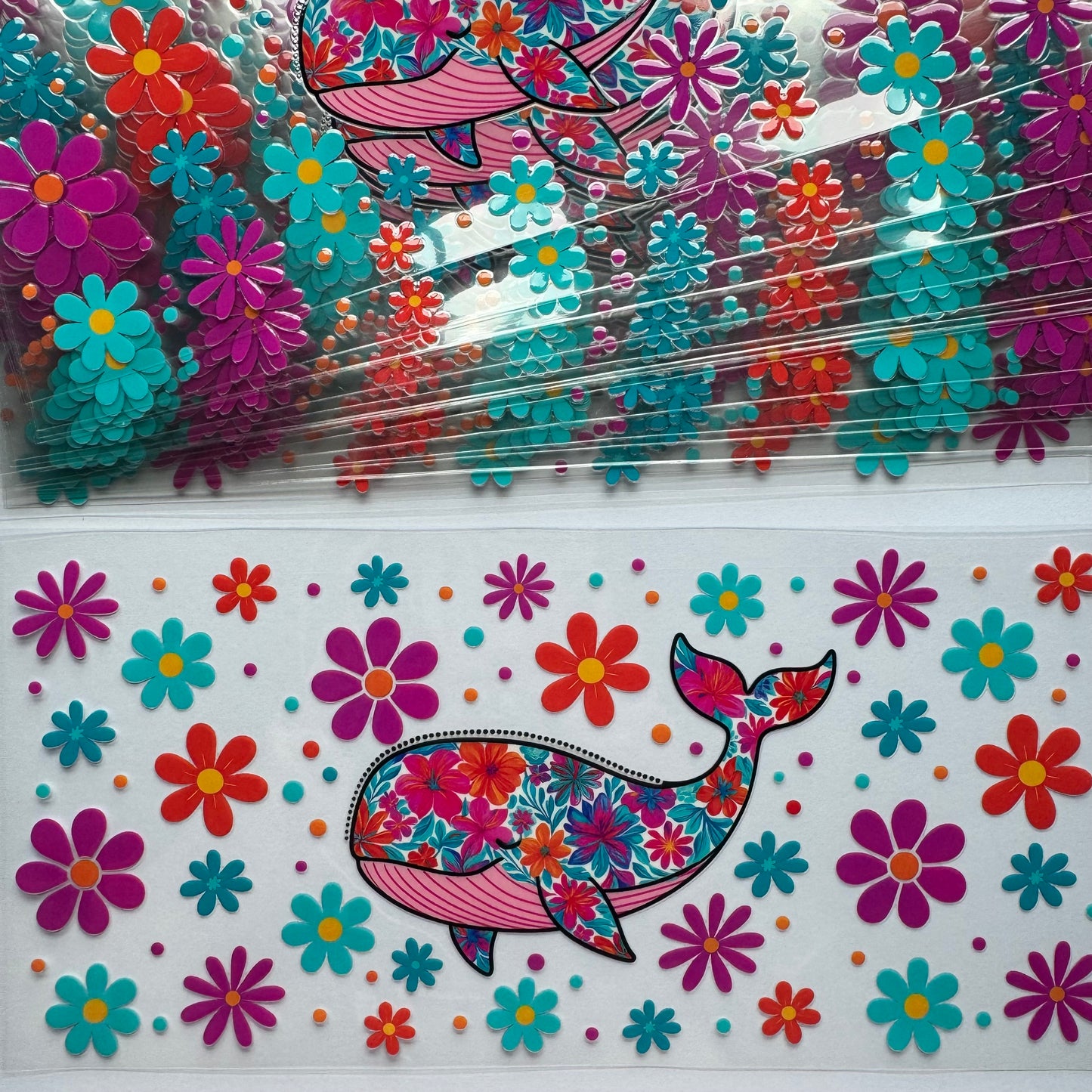 Flower Whale Cup Wrap #13