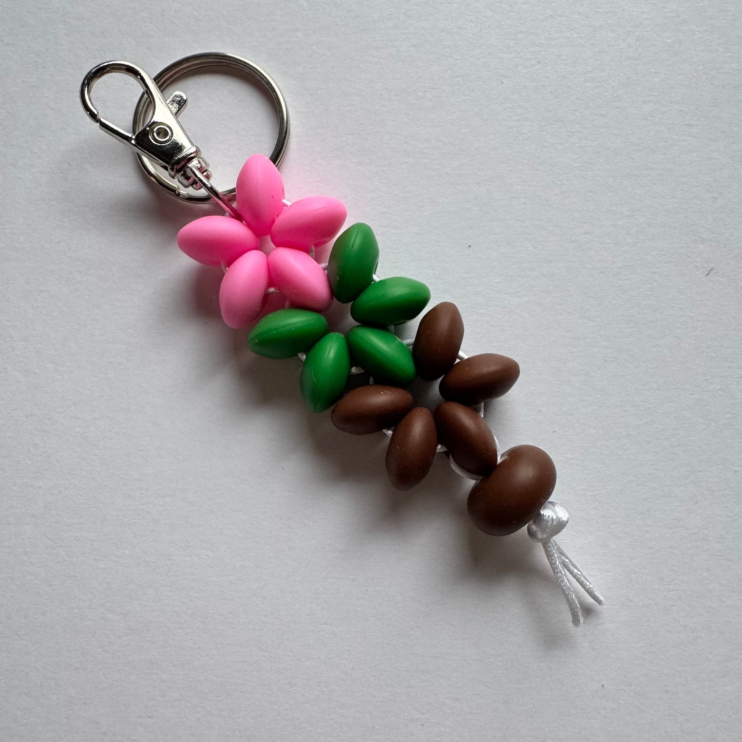 Beaded Flower Keychains