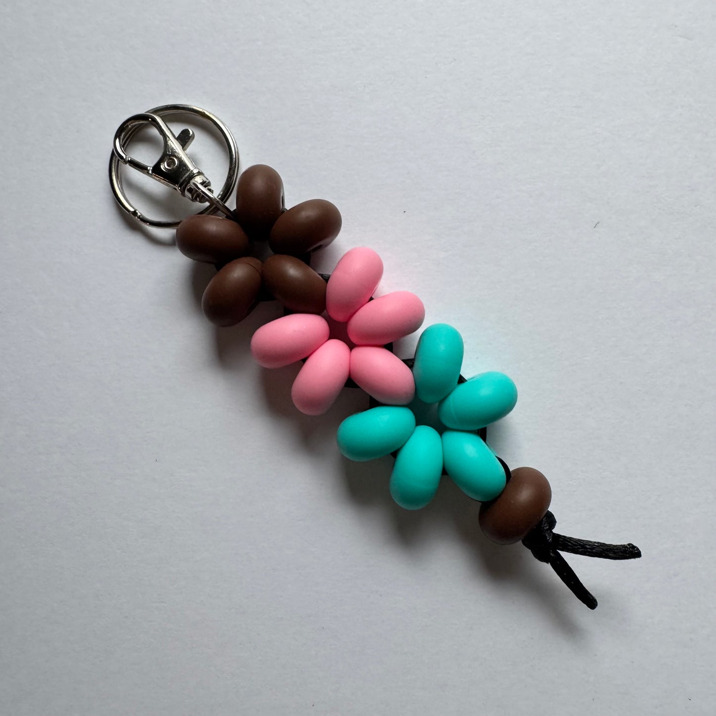 Beaded Flower Keychains
