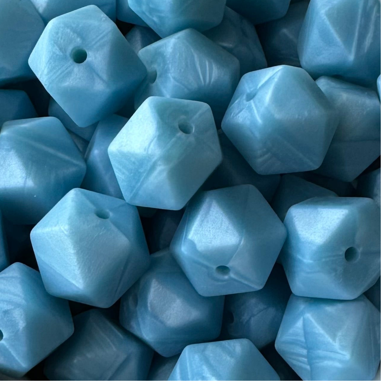 Hexagon Blue Pearl