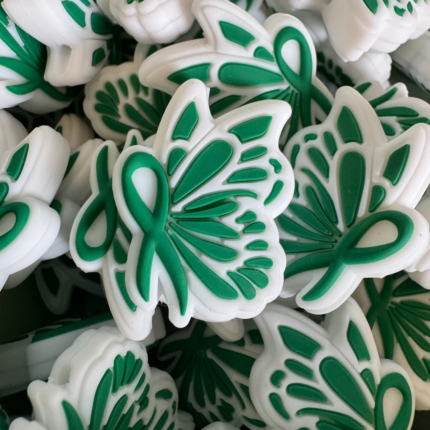 Green Ribbon Awareness Butterfly