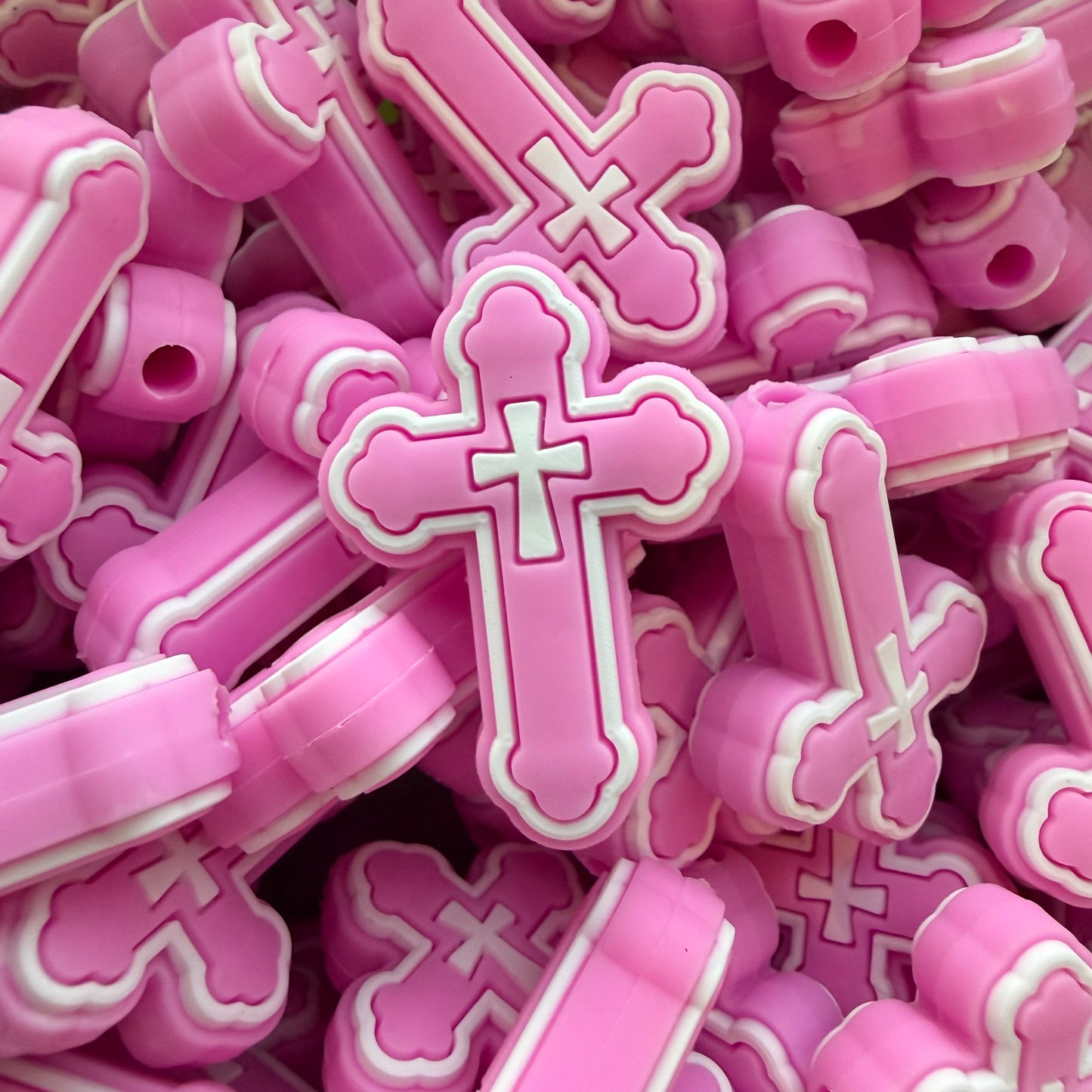 Pink & White Cross