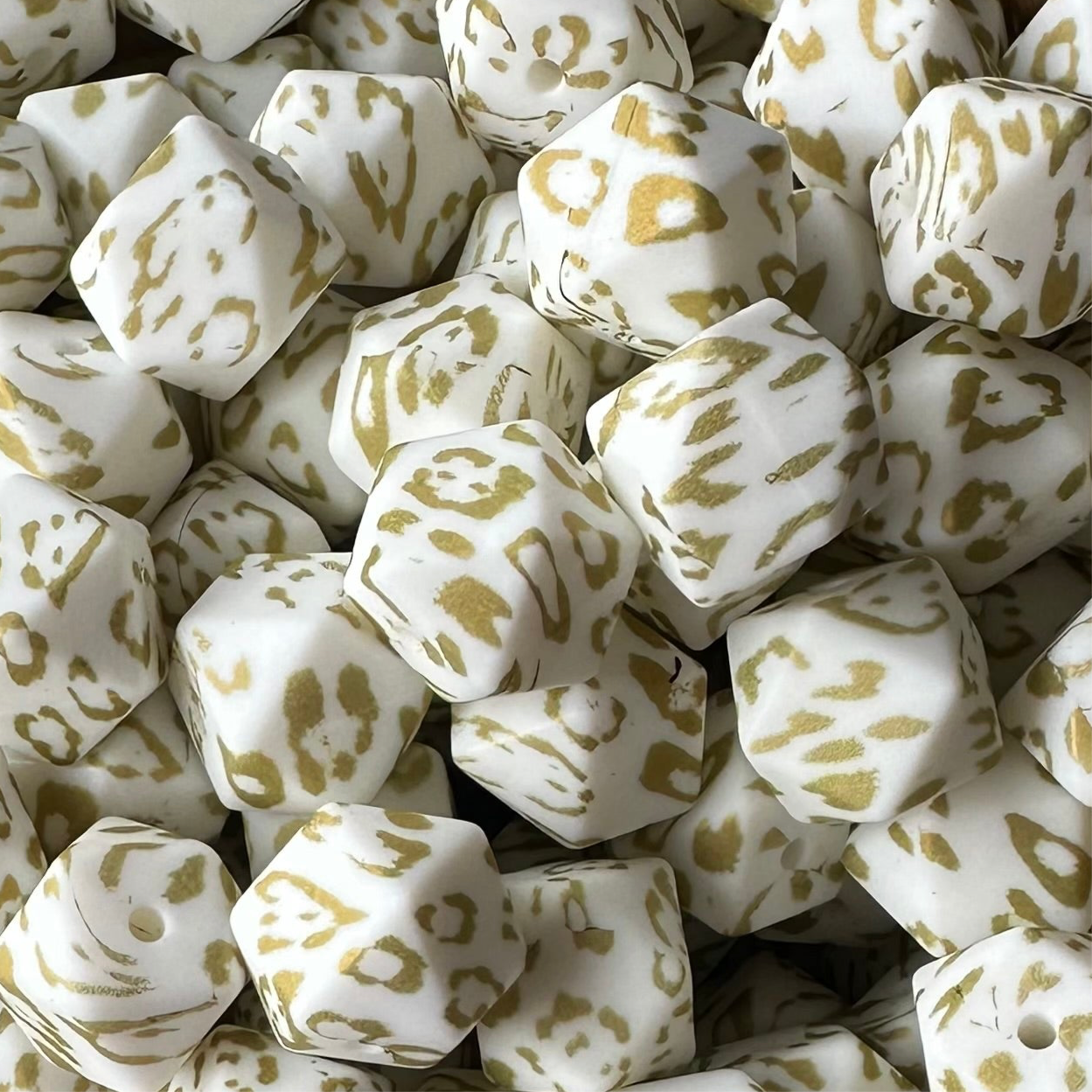 Hexagon Gold Leopard