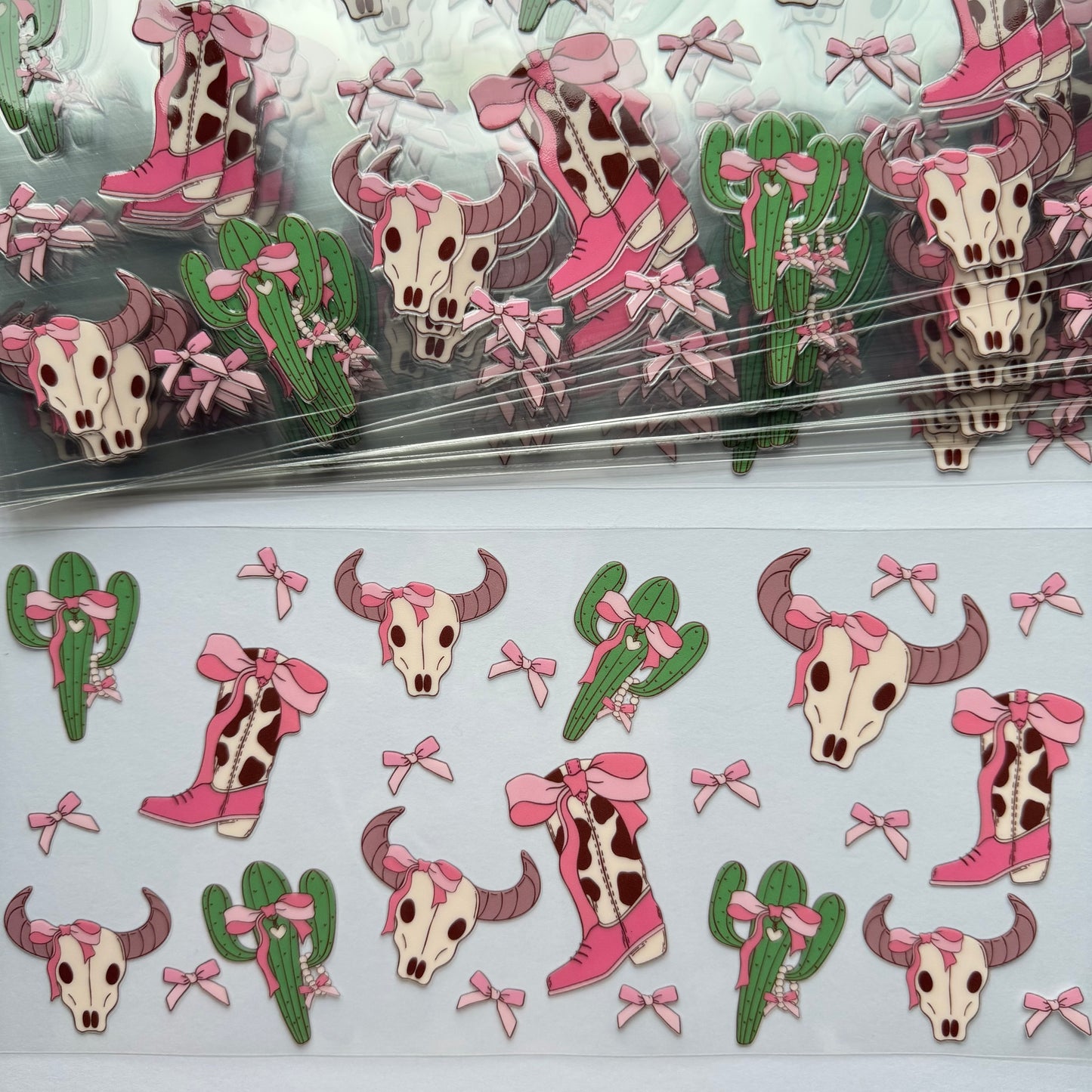 Pink Boot & Cactus Cup Wrap #38