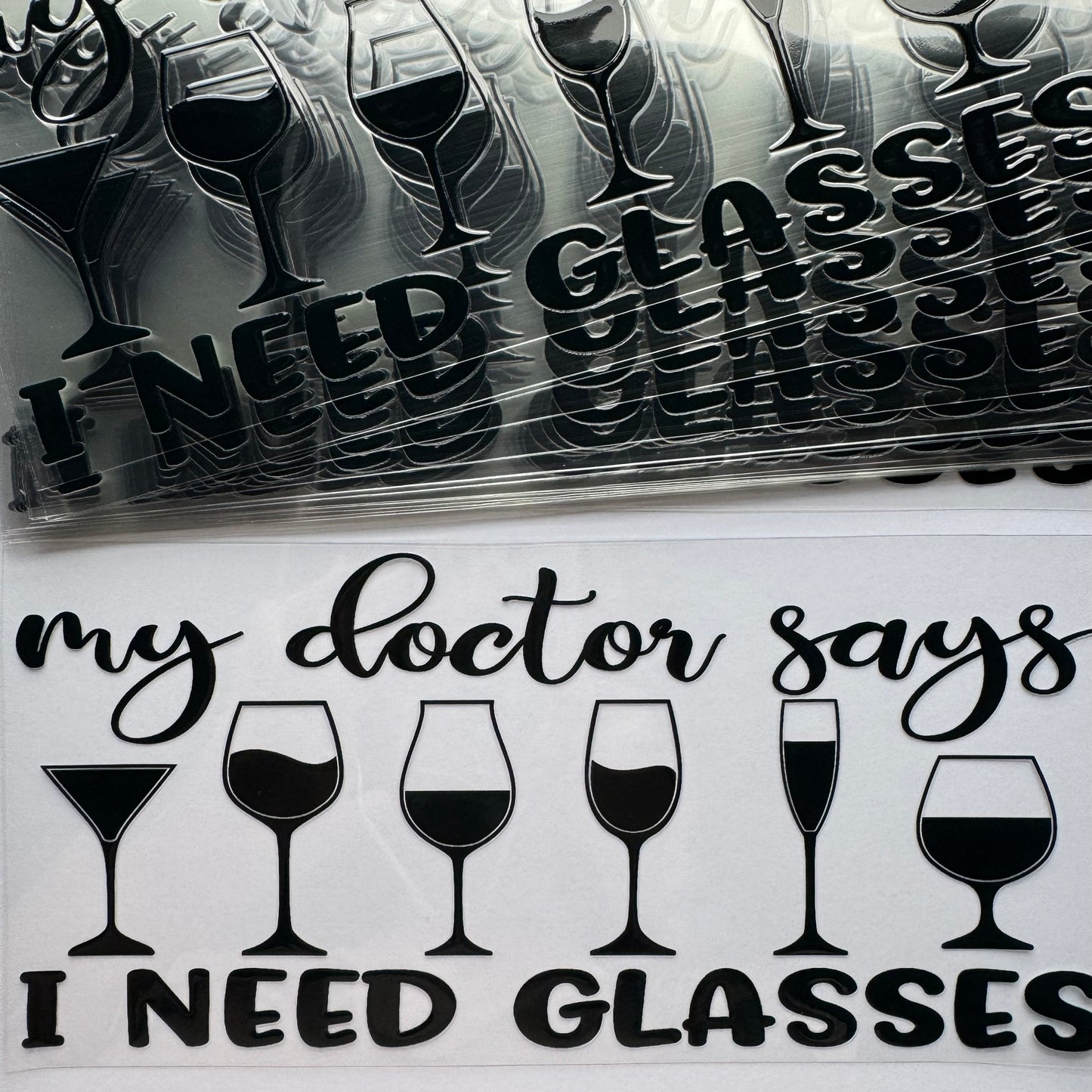 I Need Glasses 🍷 Cup Wrap #20