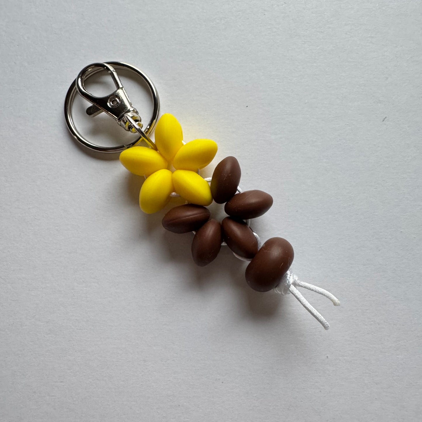Beaded Flower Keychains