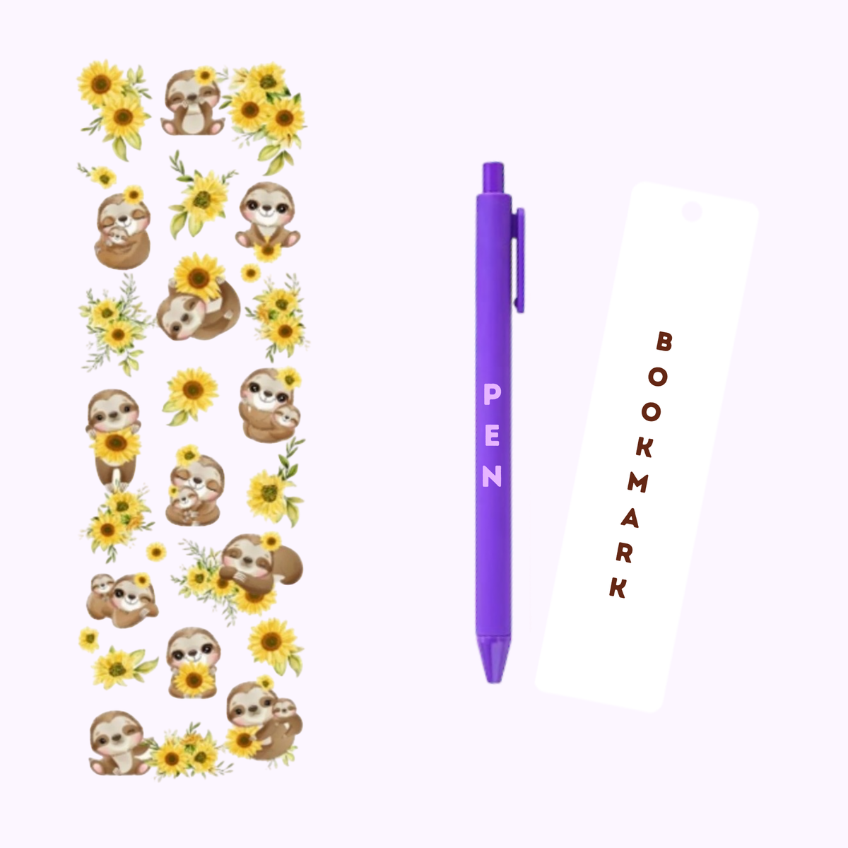 Sloth with Sunflowers