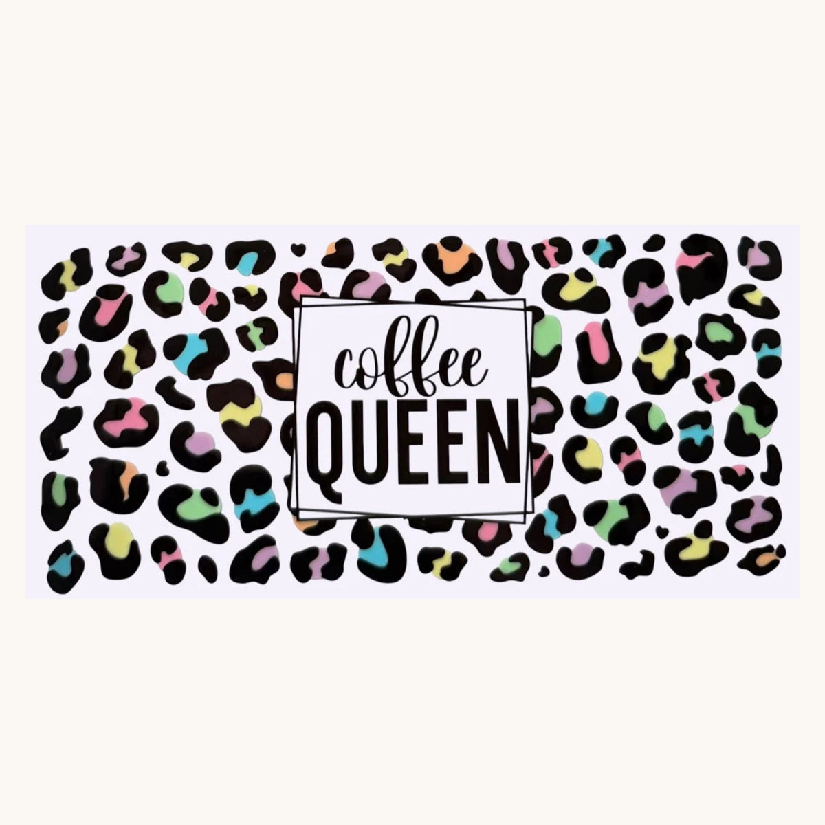 Coffee Queen with Cheetah Print