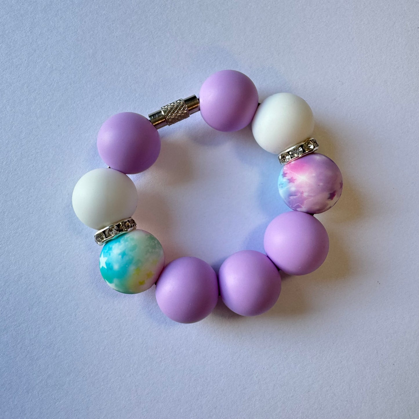 Purple Star Tye-Dye Cup Charm
