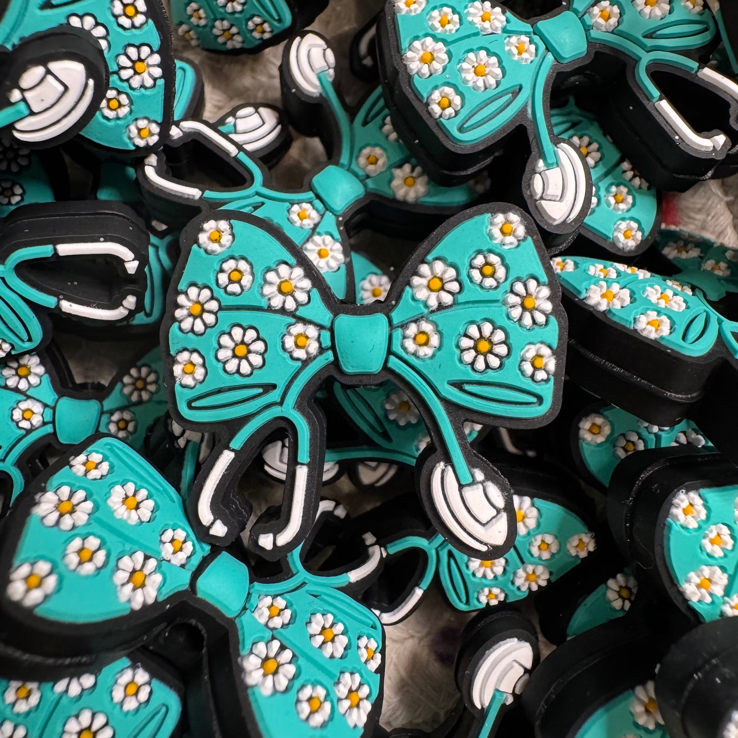 Teal Bow Stethoscope