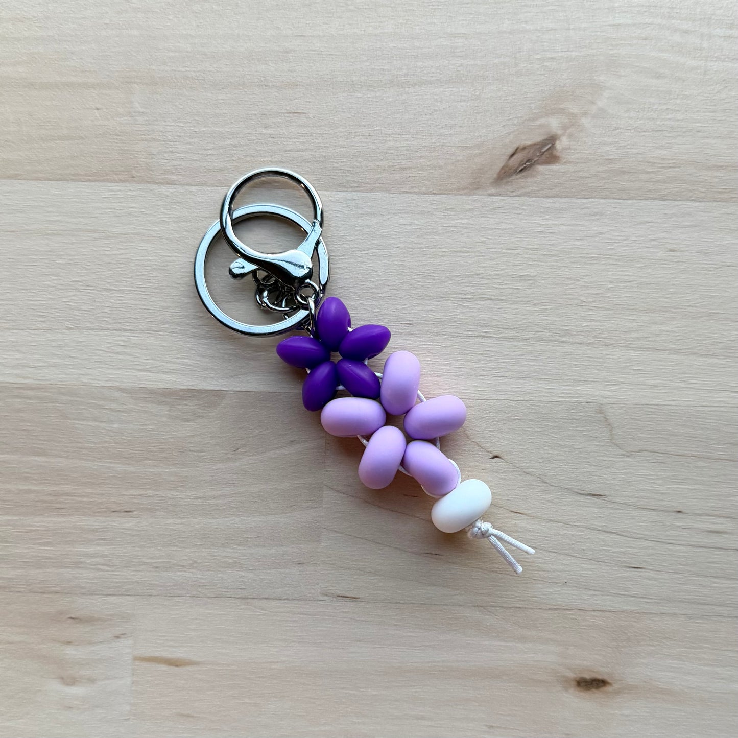 Beaded Flower Keychains