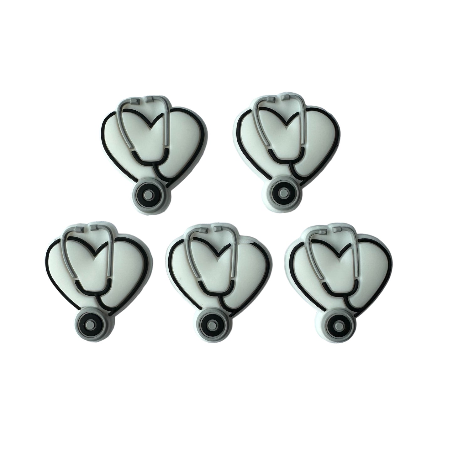 White Heart With Stethoscope