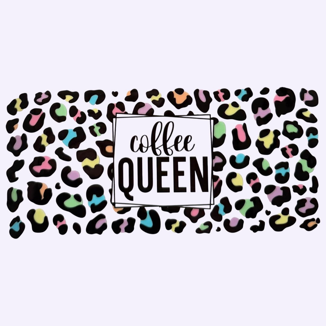 Coffee Queen with Cheetah Print