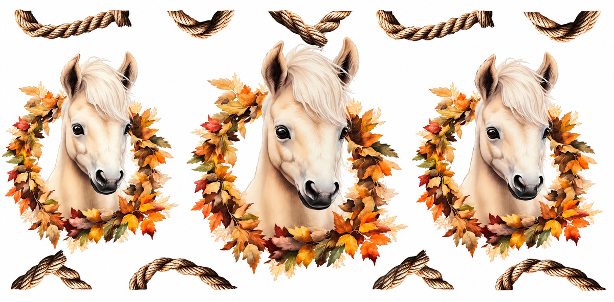 Horse with Fall Wreath