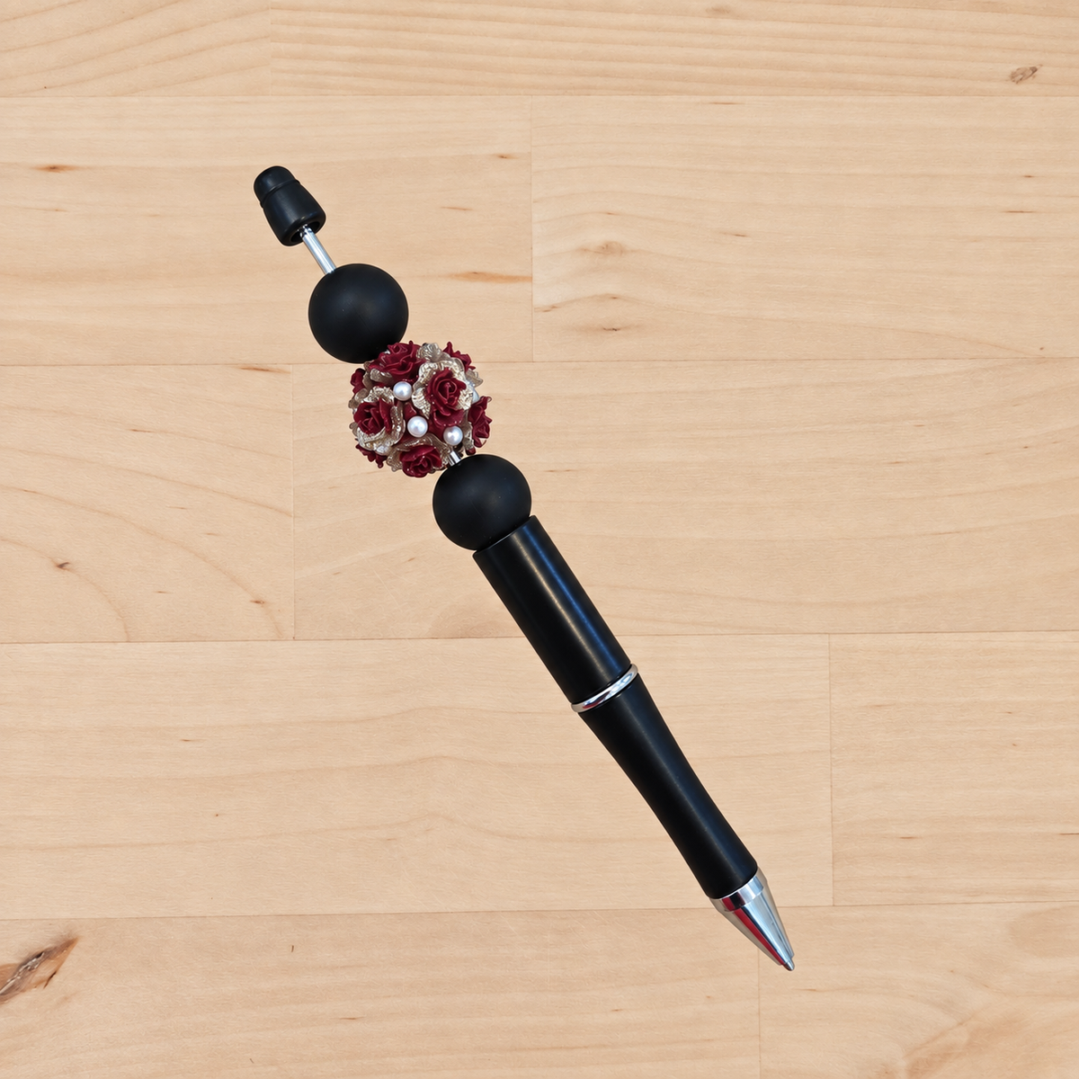 19mm Maroon 3D Flower 1pc