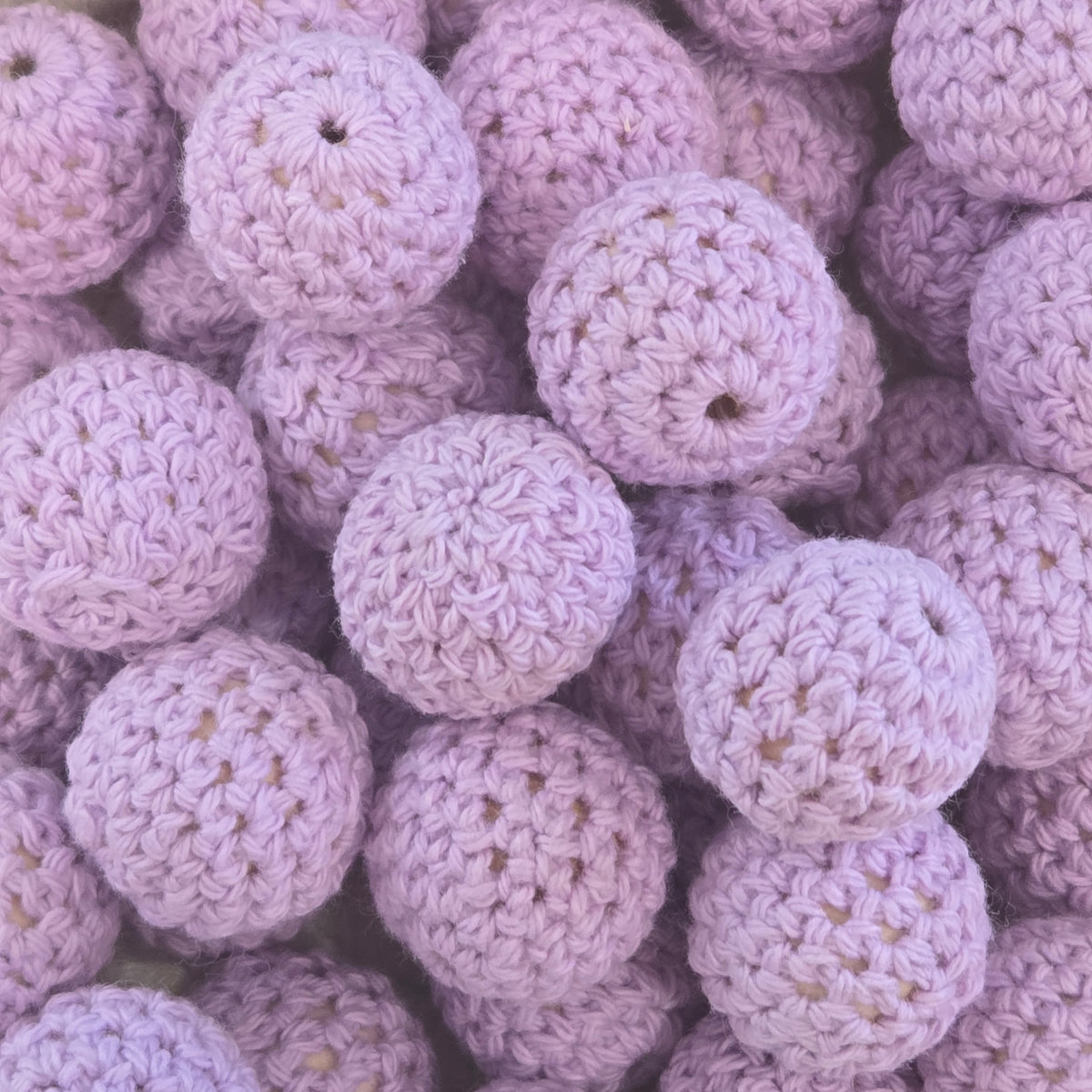 16mm Lilac Crochet over Wood