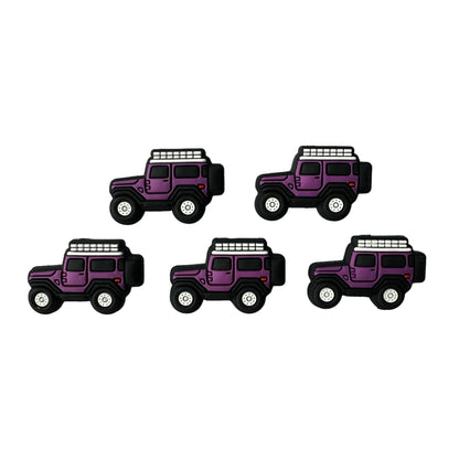 Purple Side Facing Vehicle