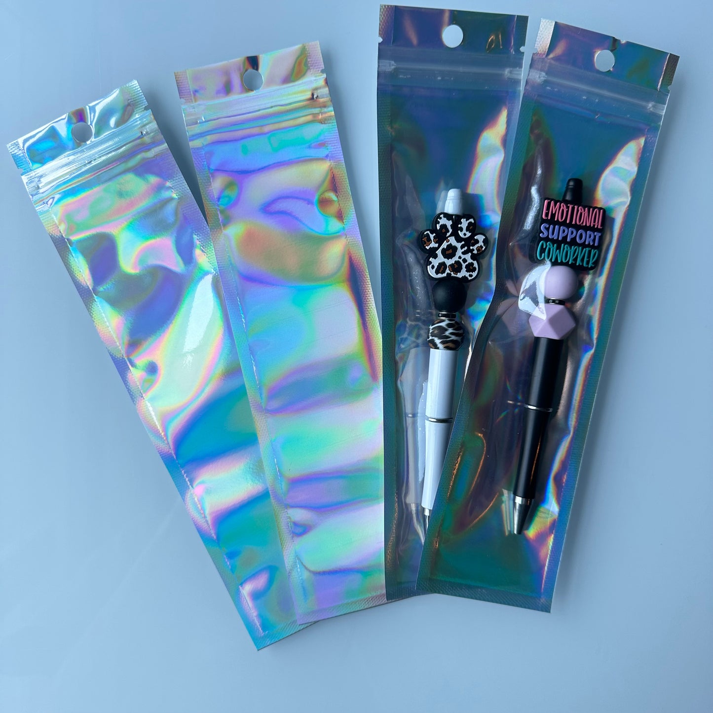 Holographic Ziplock Pen Bags