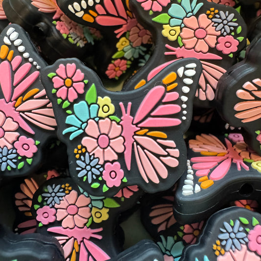 Pink Flower Butterfly