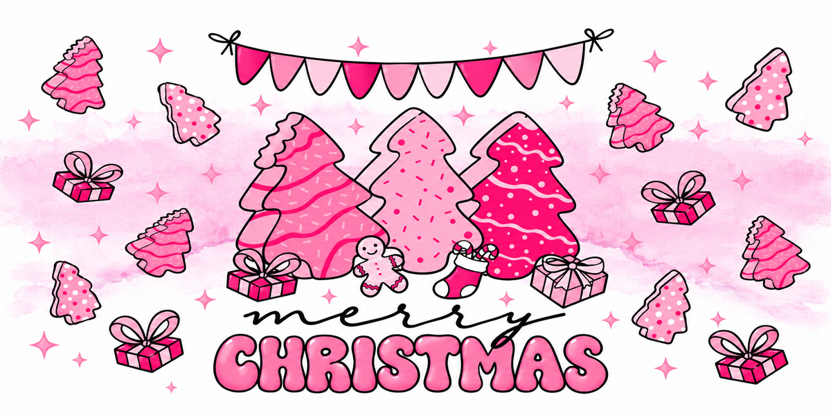 Pink Merry Christmas