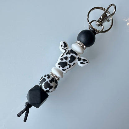 Cow Head Western Keychains