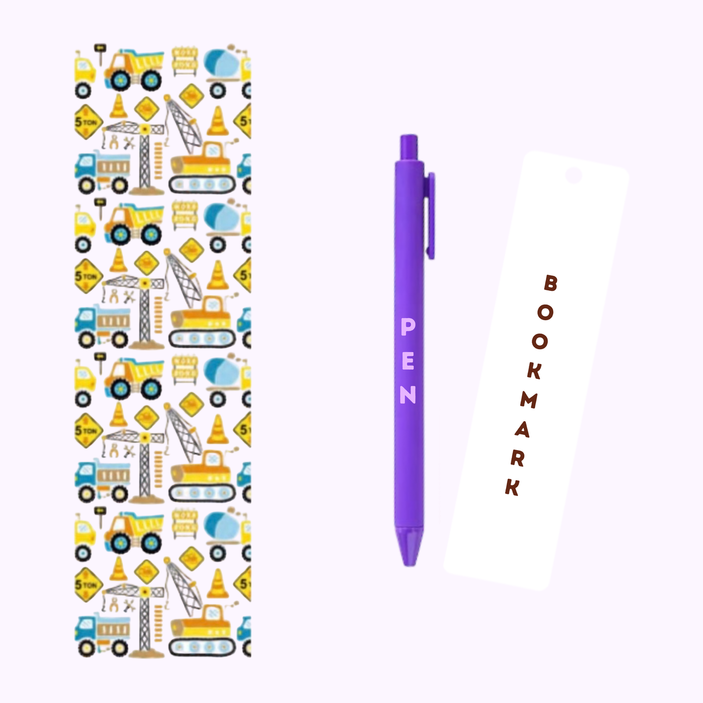 Construction Pen/Bookmark Wrap #46
