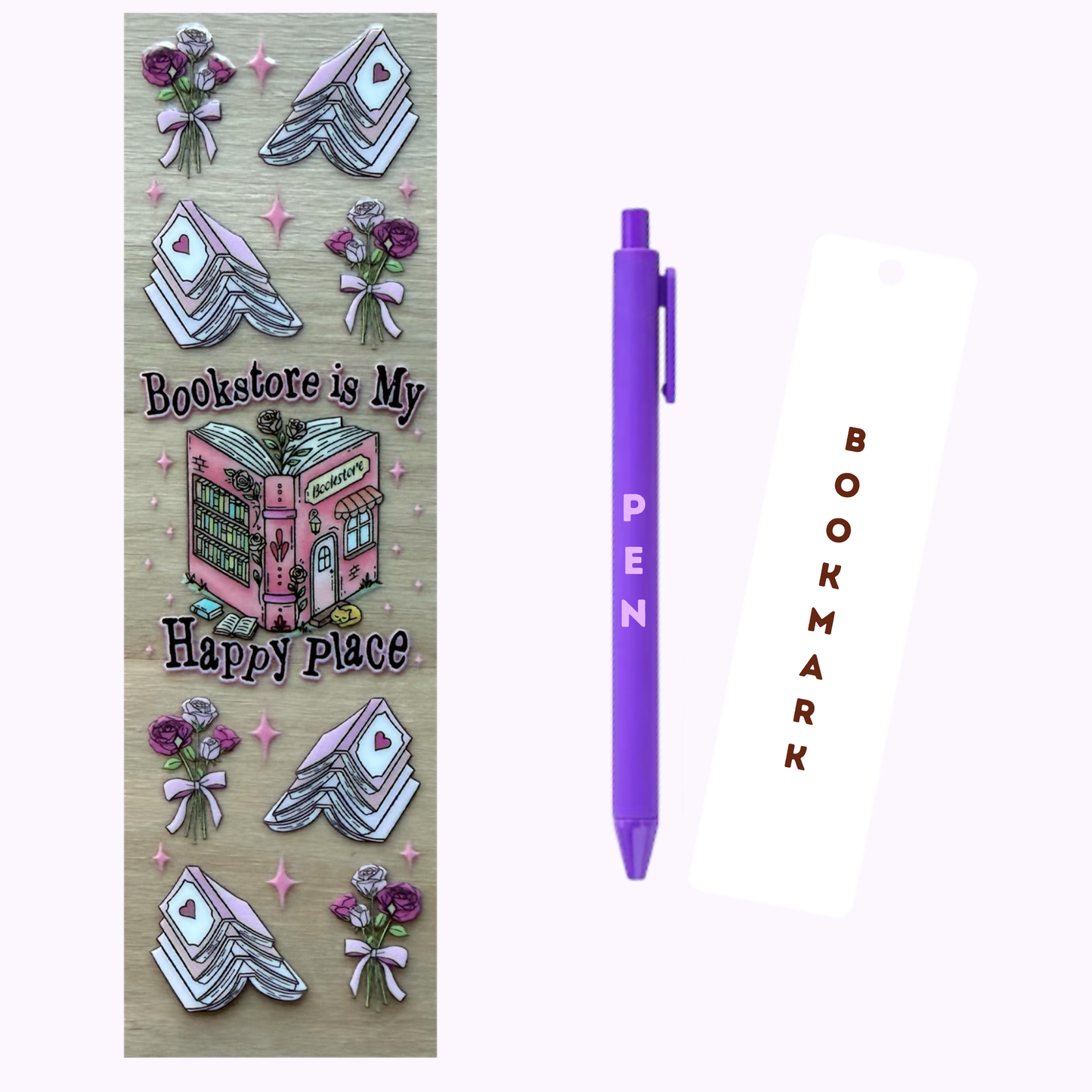 Bookstore Is My Happy Place Pen/Bookmark Wrap #16