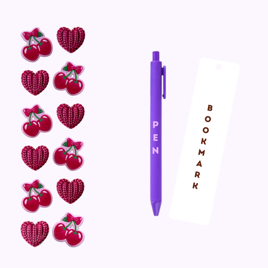Yarn Hearts and Cherries
