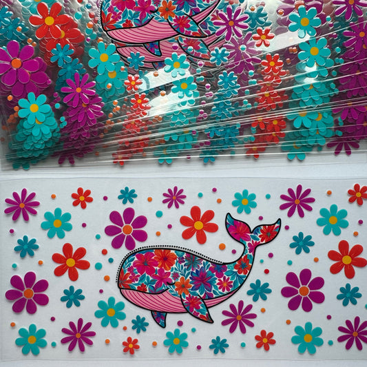 Flower Whale Cup Wrap #13