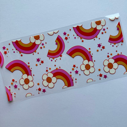 Pink Rainbow Cup Wrap #104A