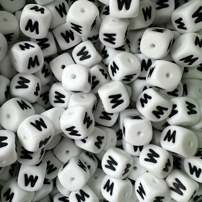 12mm Letter & Number Beads