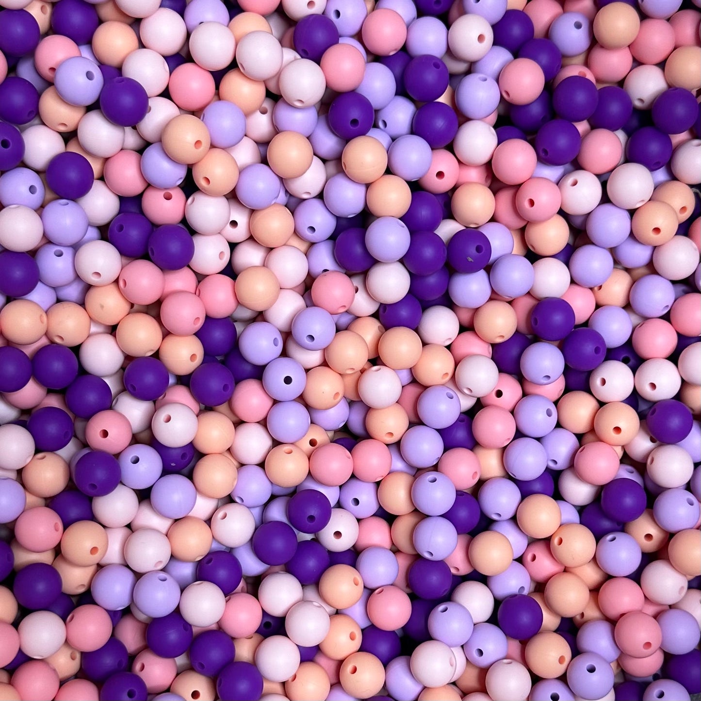 12mm Solid Silicone Bead Mixes 50pcs