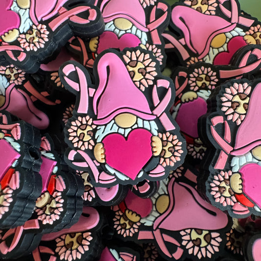 Breast Cancer Ribbon Gnome