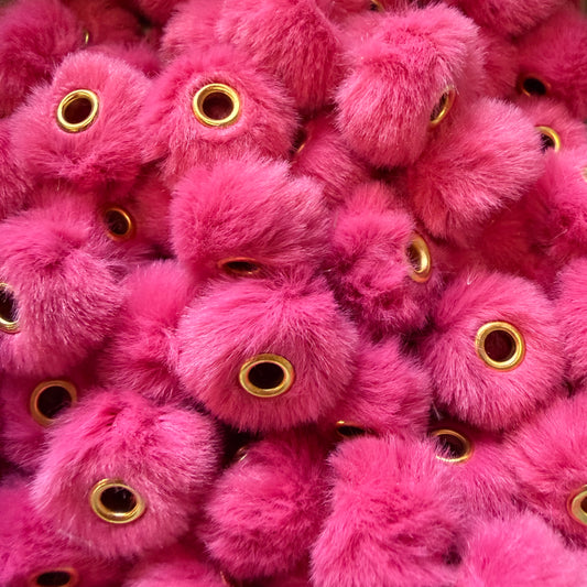 Bright Pink Fluffy Spacers