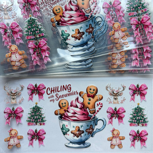 Gingerbread & Trees Cup Wrap #4A