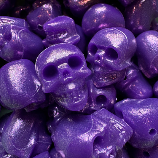 3D Metallic Skull Head