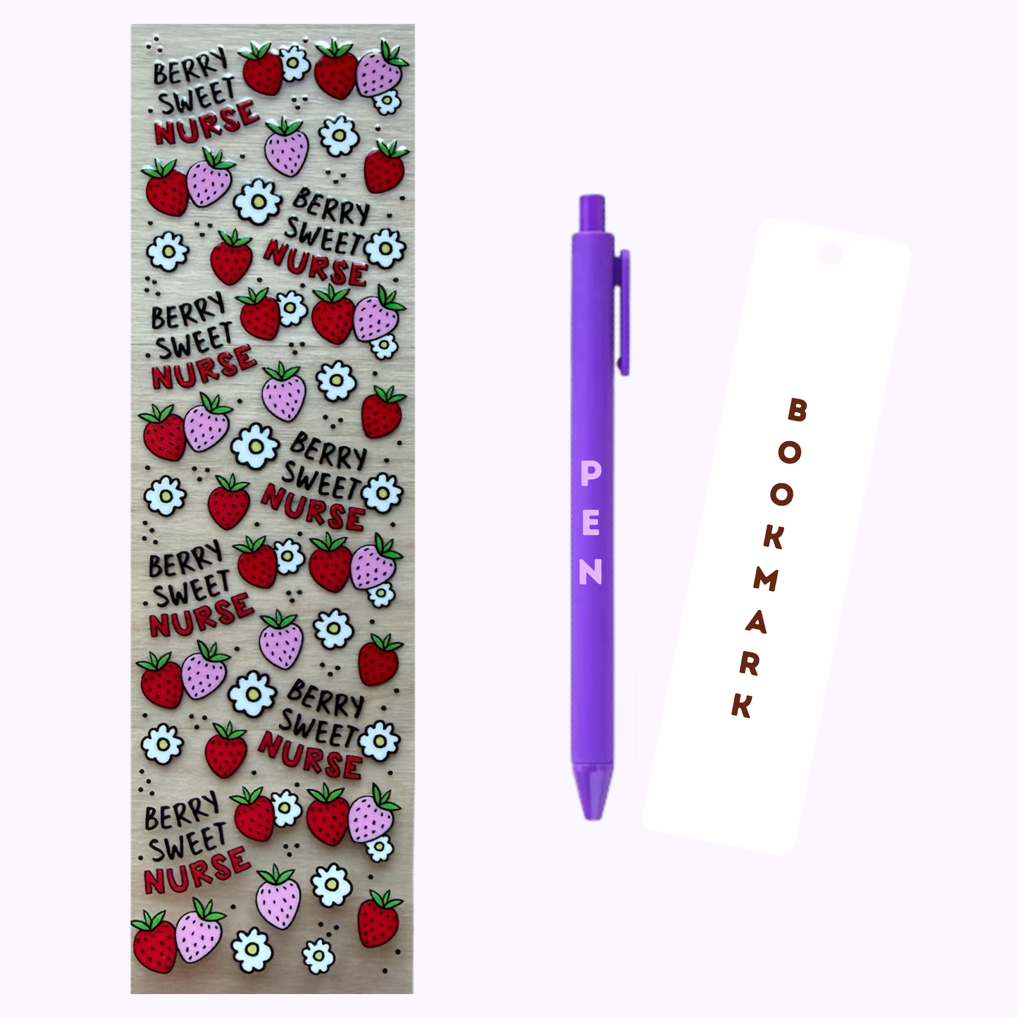 Berry Sweet Nurse Pen/Bookmark Wrap #52