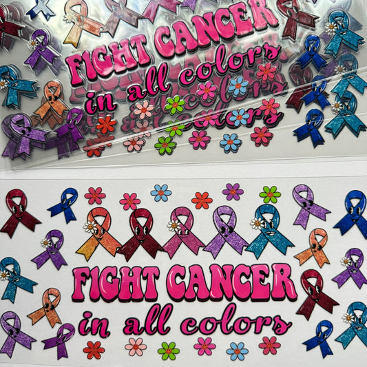 Fight Cancer All Colors Cup Wrap #31