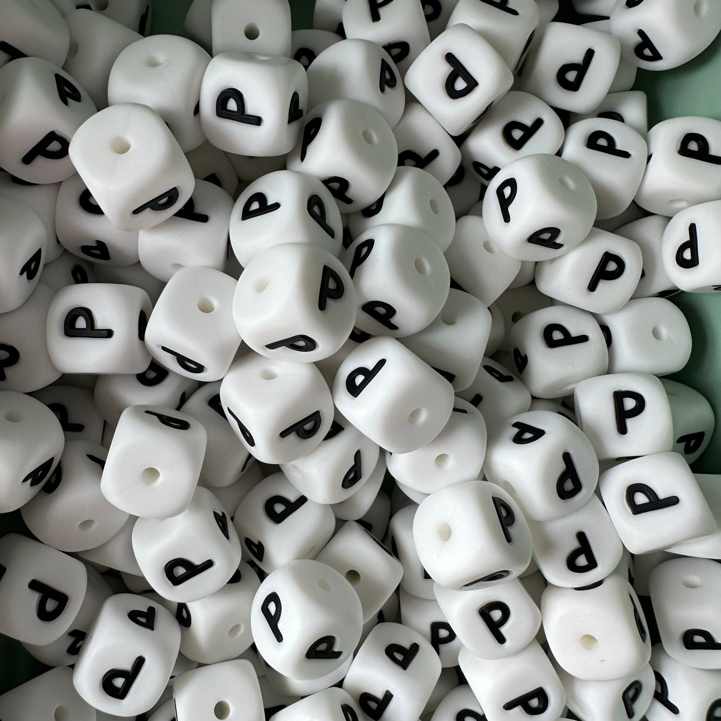 12mm Letter & Number Beads