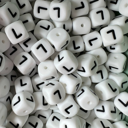 12mm Letter & Number Beads