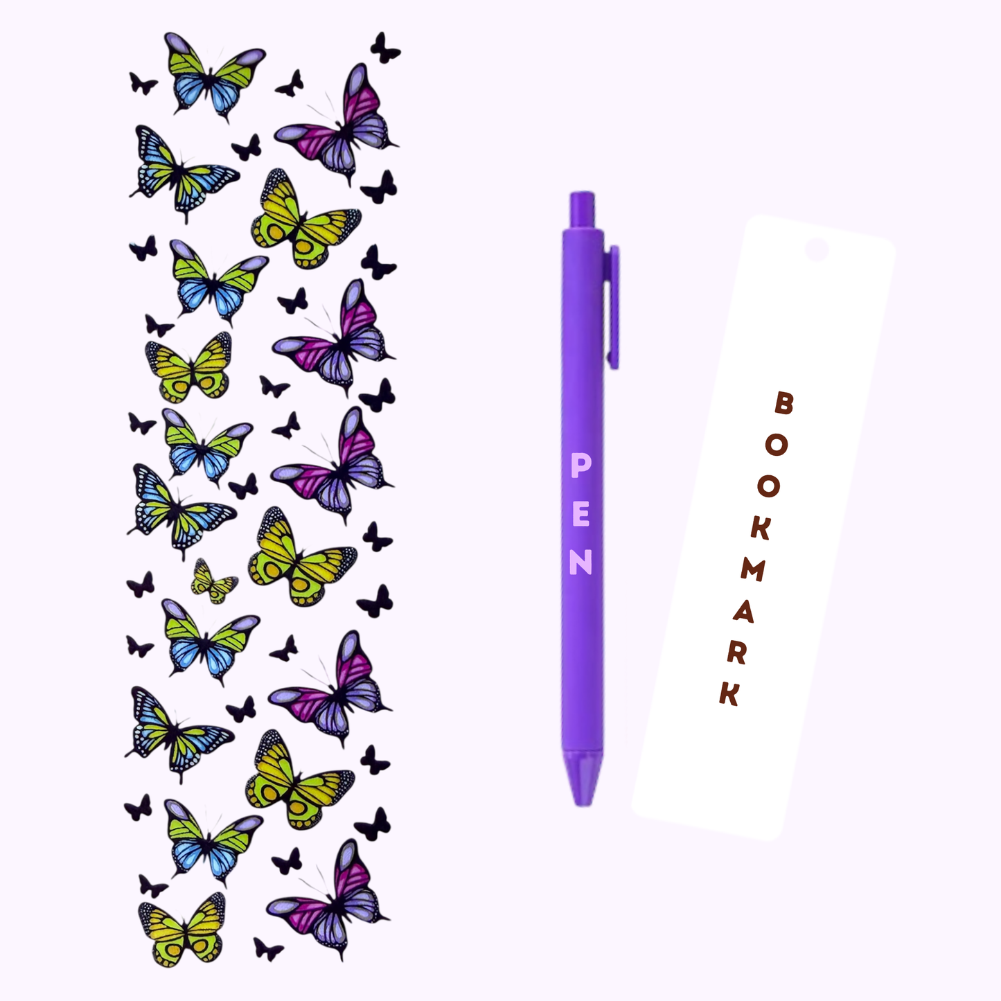 Butterflies Pen/Bookmark Wrap #54