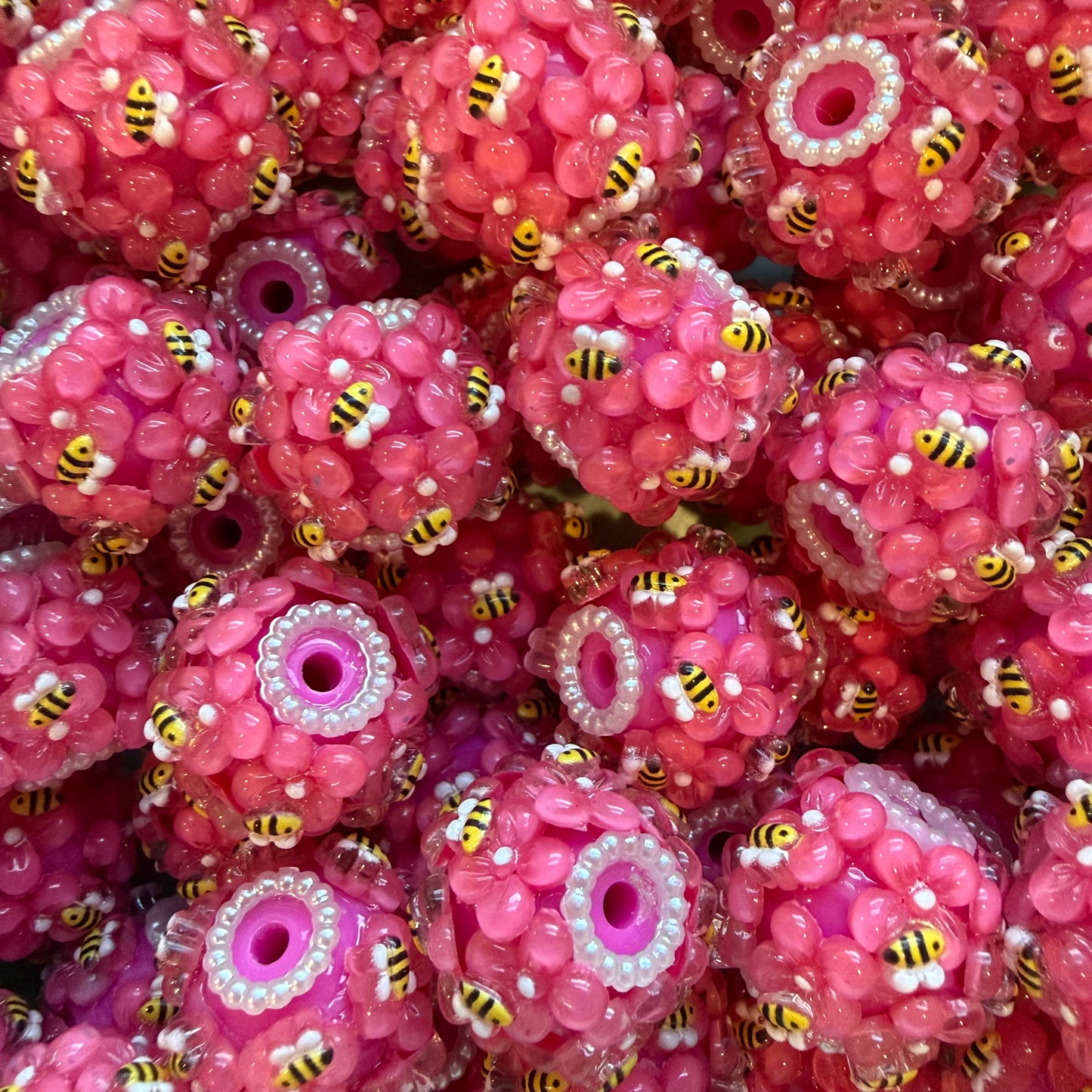 Acrylic Bee Beads 🐝