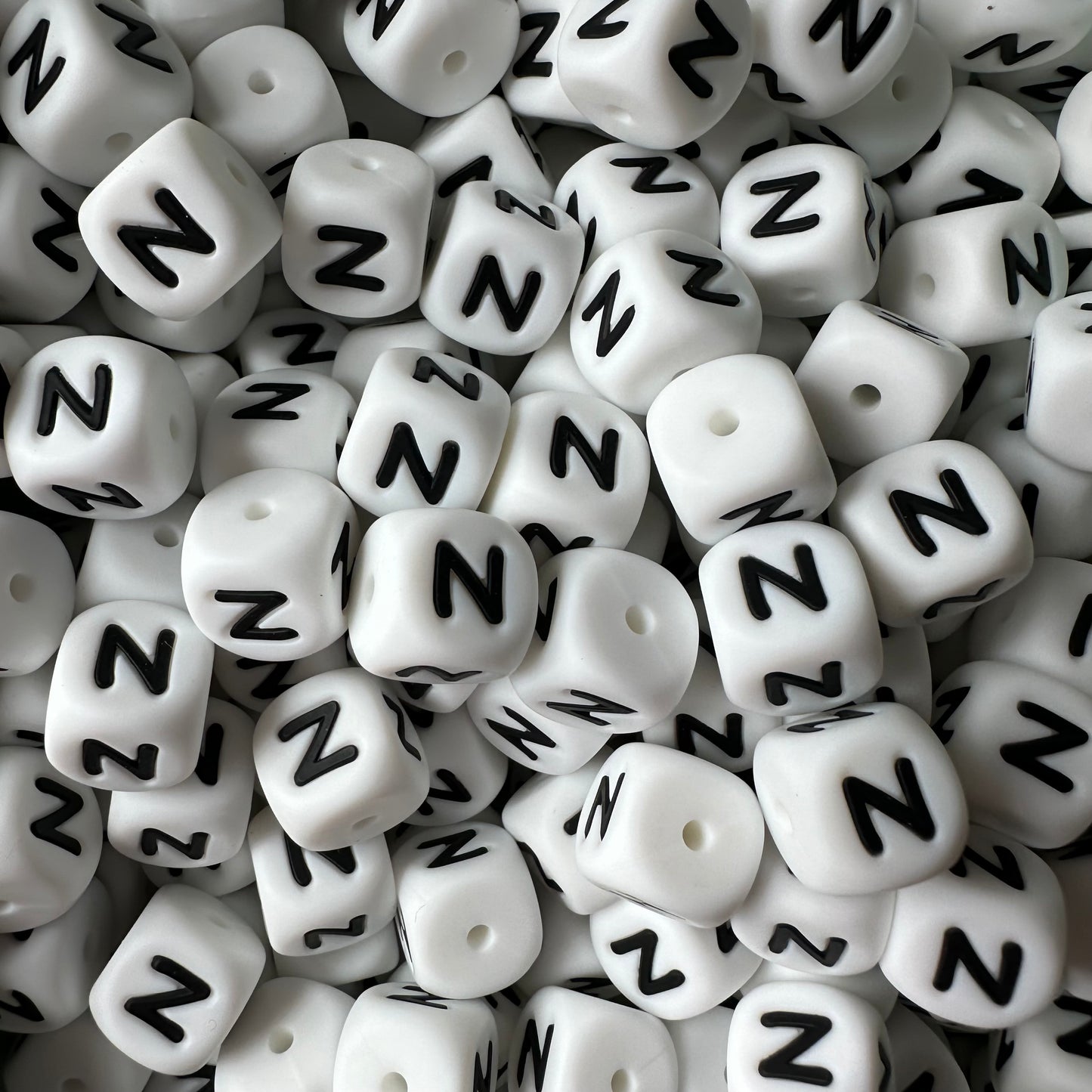 12mm Letter & Number Beads