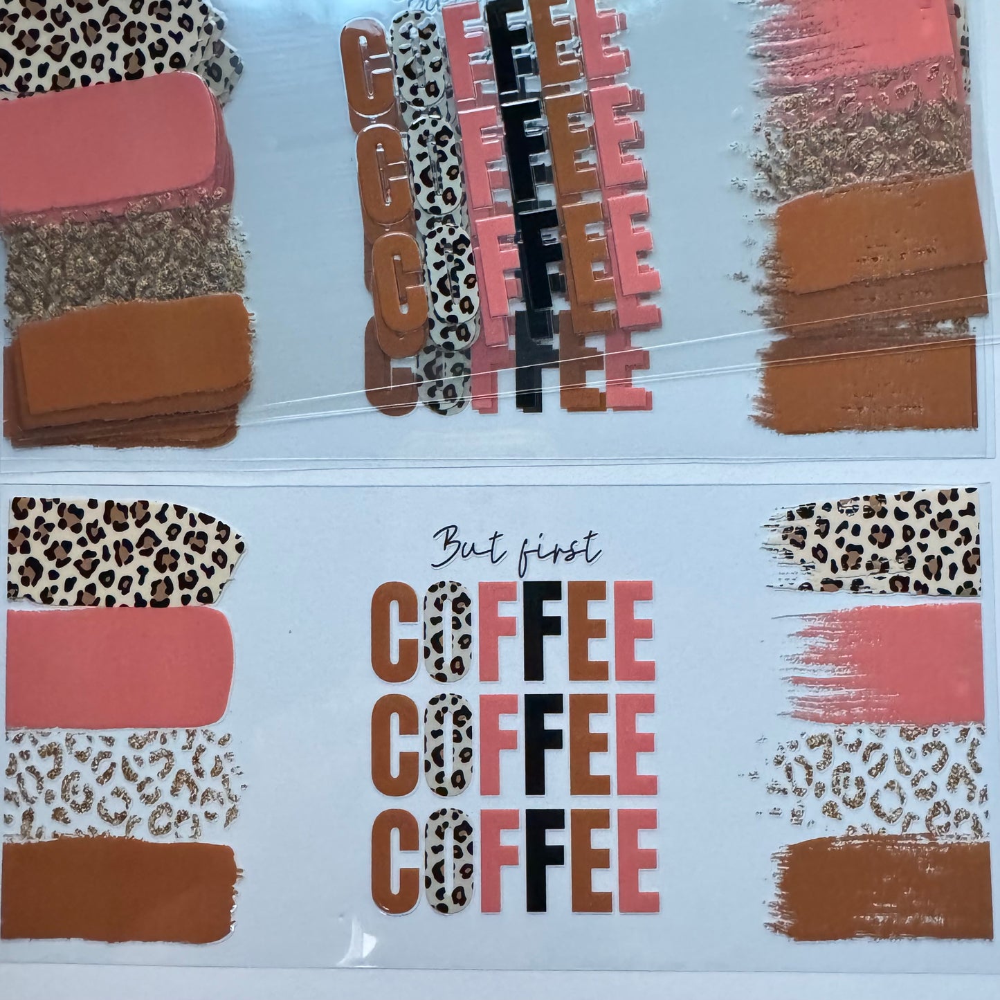 Coffee Themed Cup Wraps