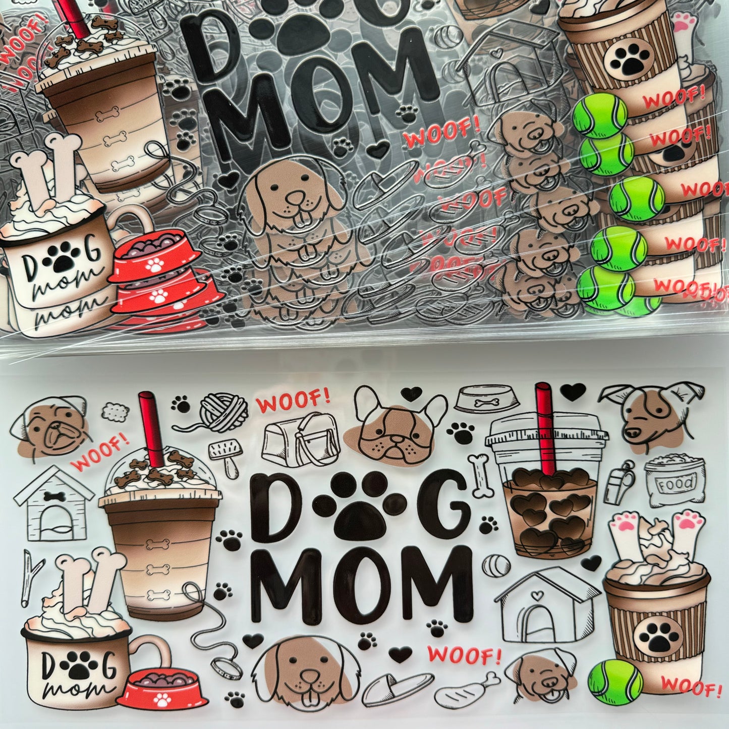 Dog Mom Themed Cup Wraps